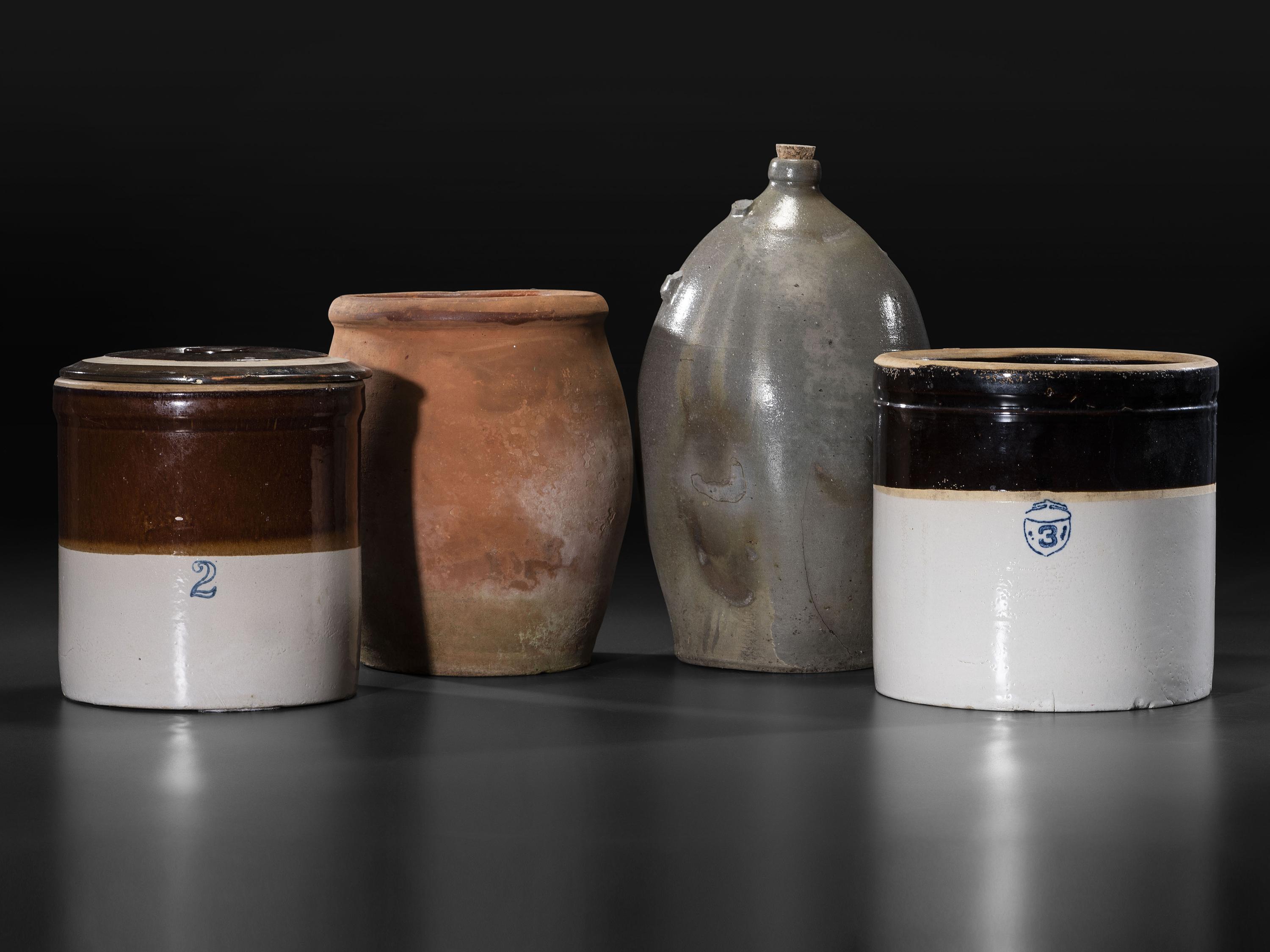 Twelve Stoneware Vessels