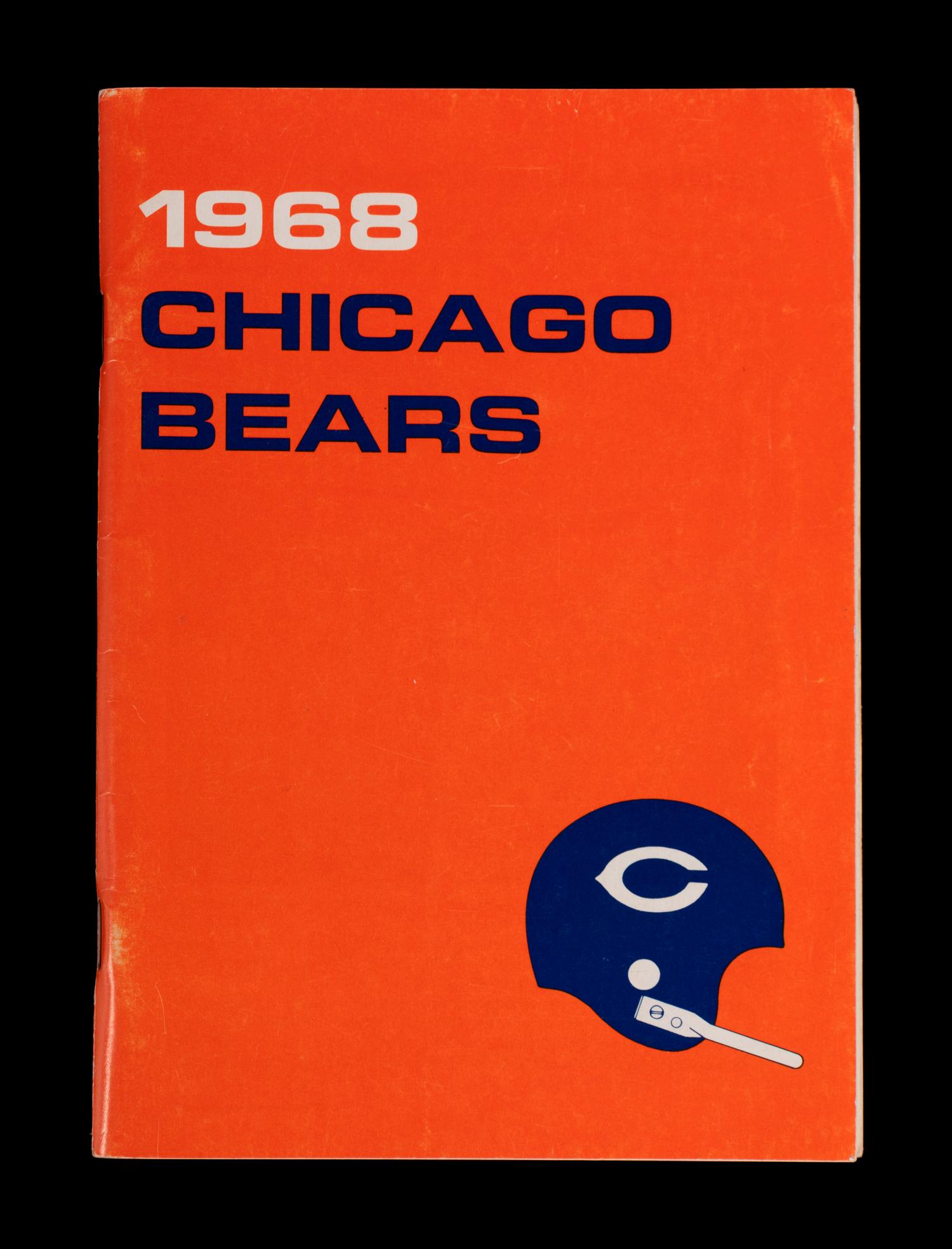 A 1968 Chicago Bears Signed Autograph Media Guide Including George Halas and Gale Sayers (PSA Authentic),