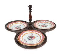 A Regency Carved Mahogany Revolving Lazy Susan — 19TH CENTURY