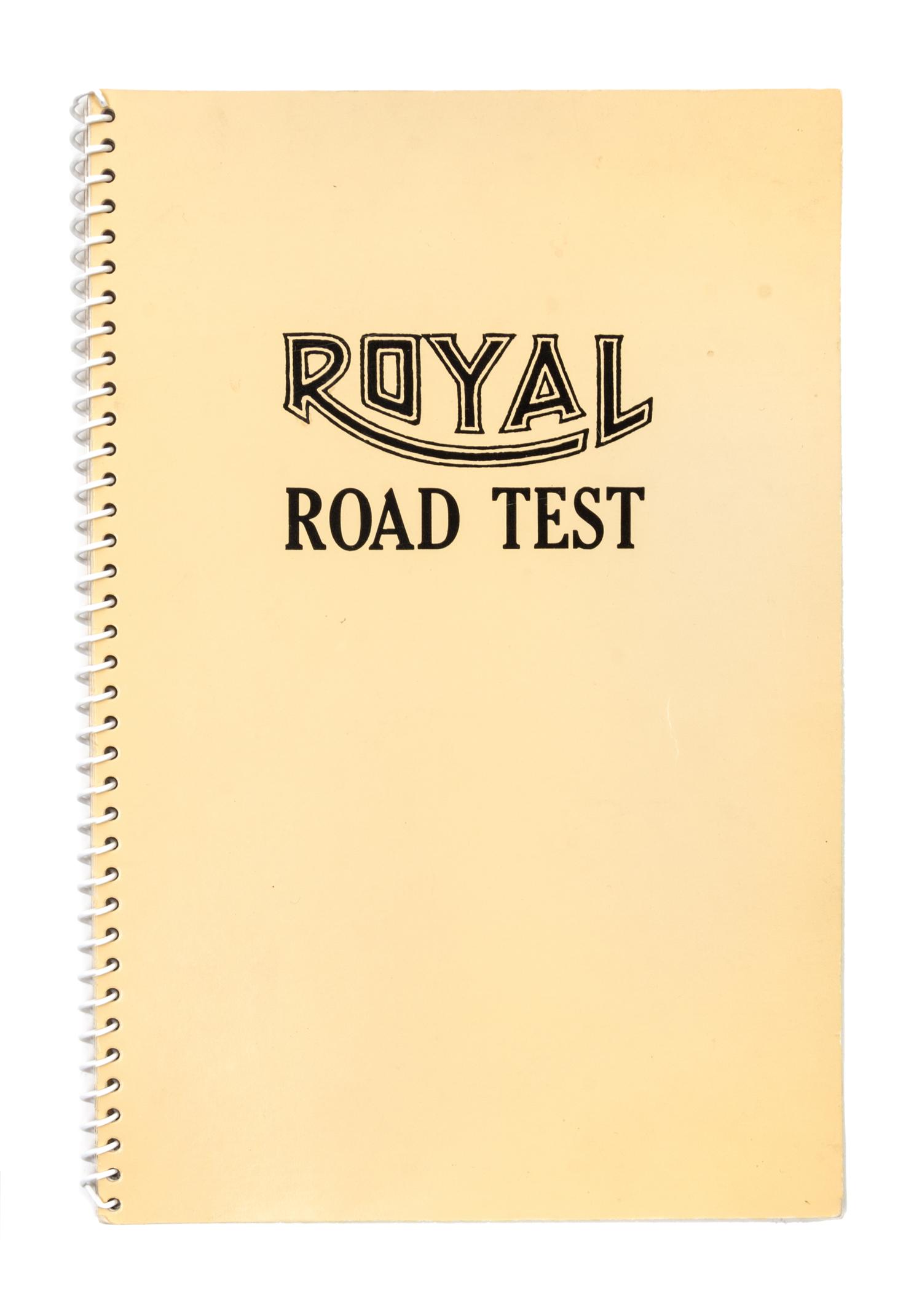 RUSCHA, ED. Royal Road Test. Los Angeles, 1971. Third edition. One of 2000 copies.