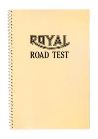 RUSCHA, ED. Royal Road Test. Los Angeles, 1971. Third edition. One of 2000 copies.