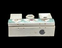 A Chinese Export Famille Rose Porcelain Stationary Set
