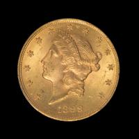 A United States 1899 Liberty Head $20 Gold Coin