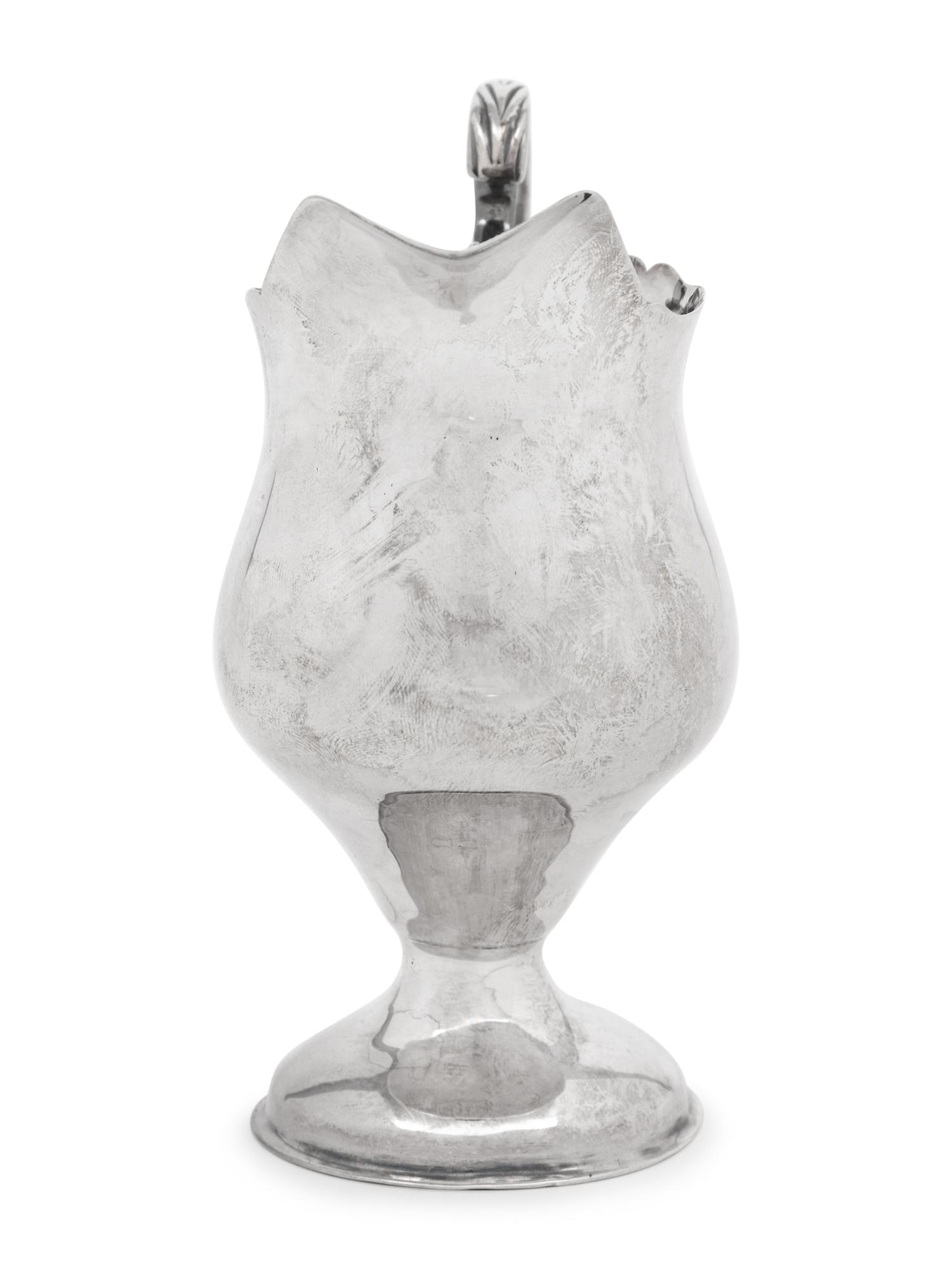 A George III Silver Helmet-Form Creamer