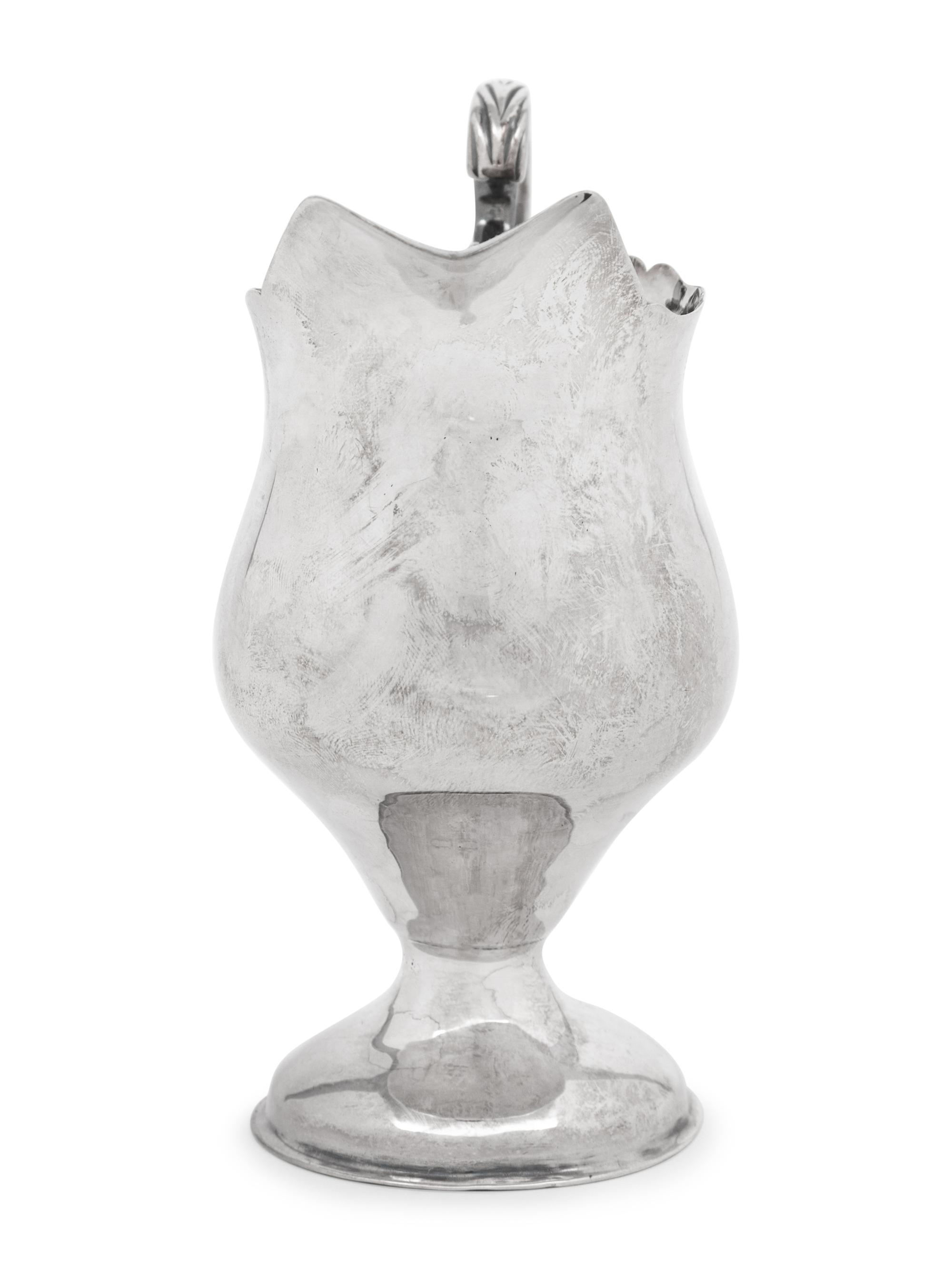 A George III Silver Helmet-Form Creamer
