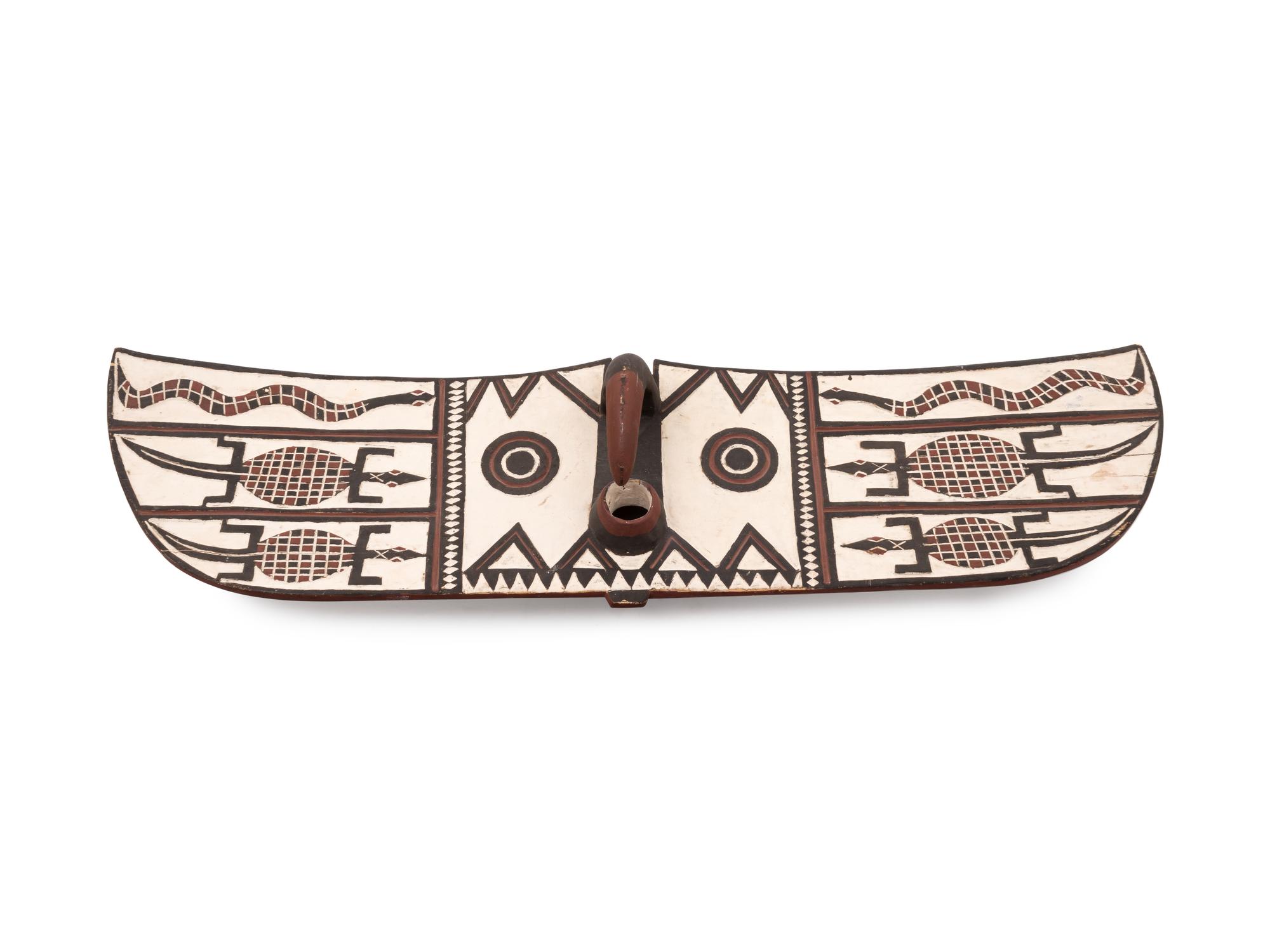 A Burkina Faso Red Bobo-Fing Butterfly Mask