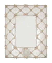 A Murano Glass Lattice Mirror