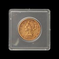 An 1880-S Liberty Head $10 Gold Coin