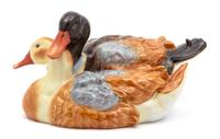 A Herend Porcelain Figure of a Pair of Ducks Height 6 x width 7 x length 11 1/2 inches. — 20TH CENTURY