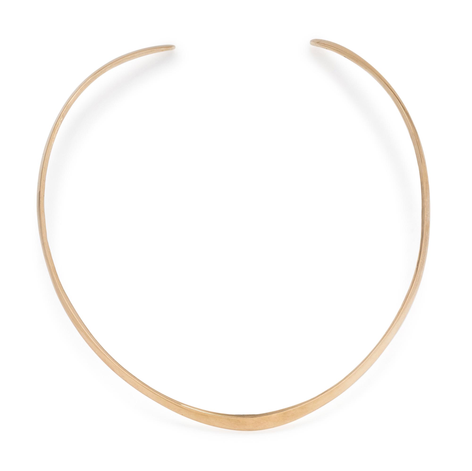 YELLOW GOLD COLLAR NECKLACE