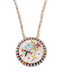 Gary and Serena Banteah Length 12 inches; diameter of pendant 3 inches. — (Zuni, 20th Century)