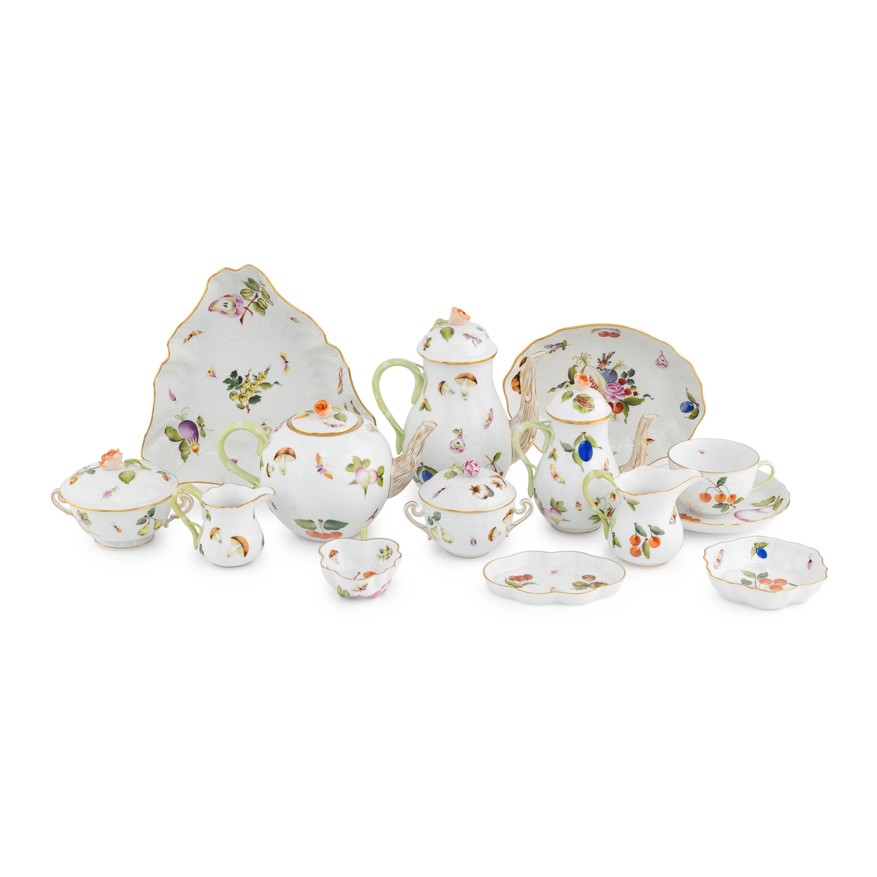 A Herend Market Garden Porcelain Dinner Service
