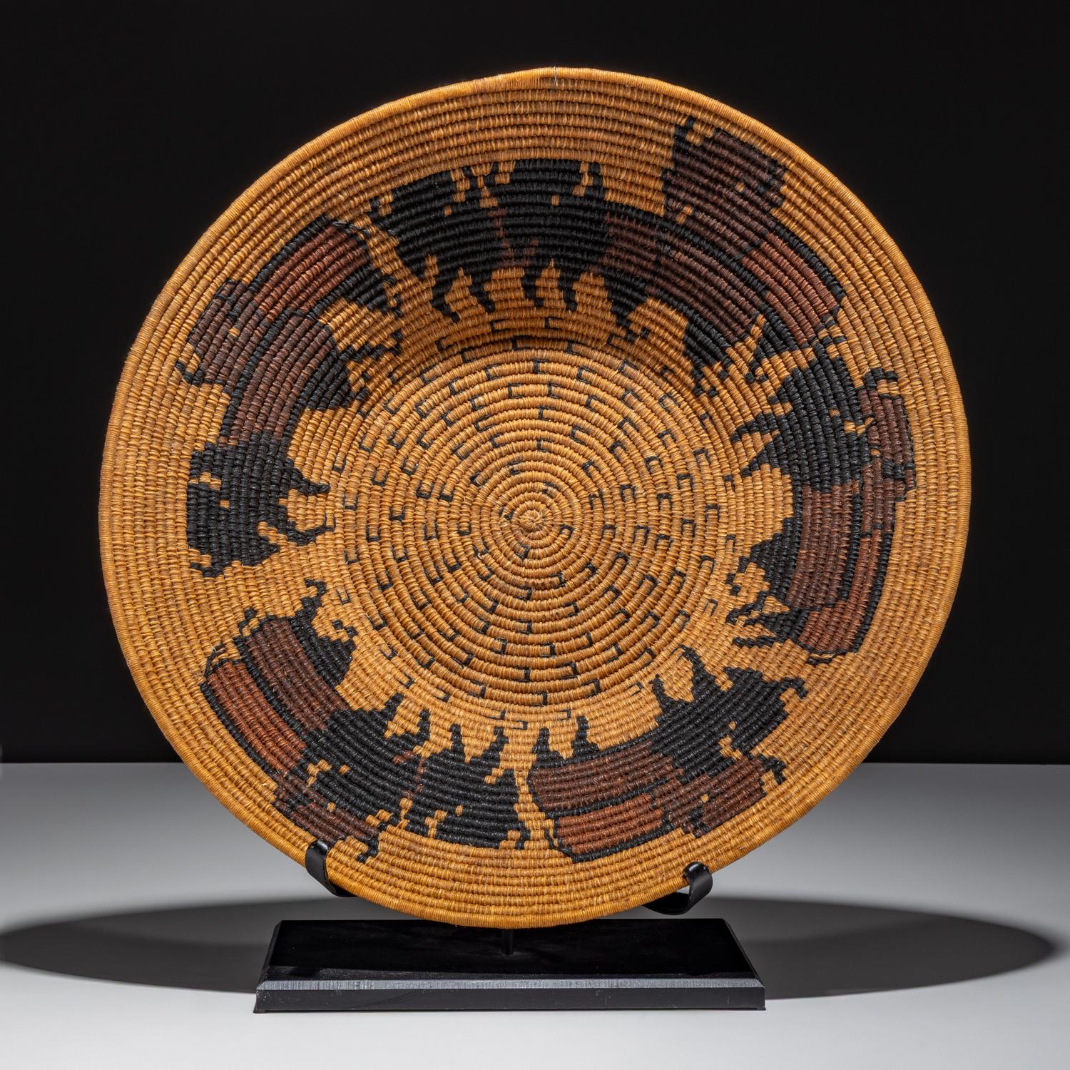 Basket, with Buffalo
