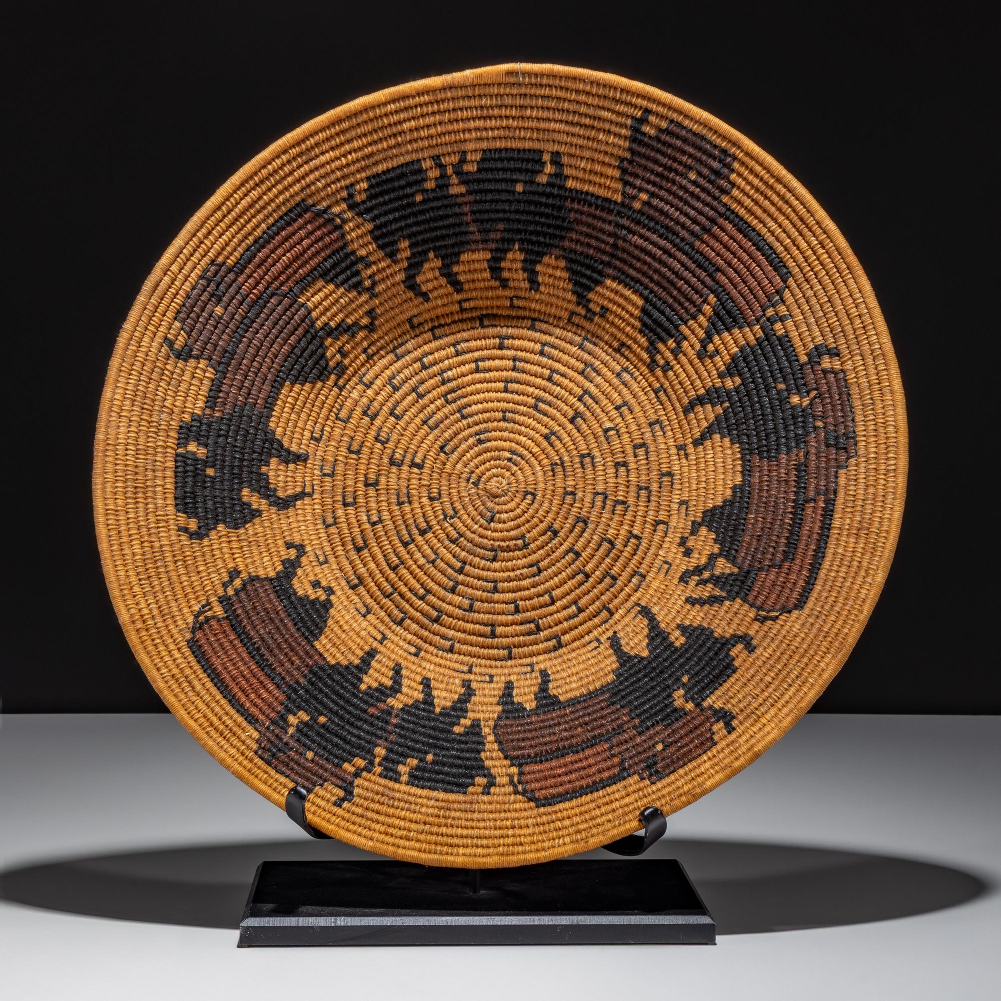 Basket, with Buffalo