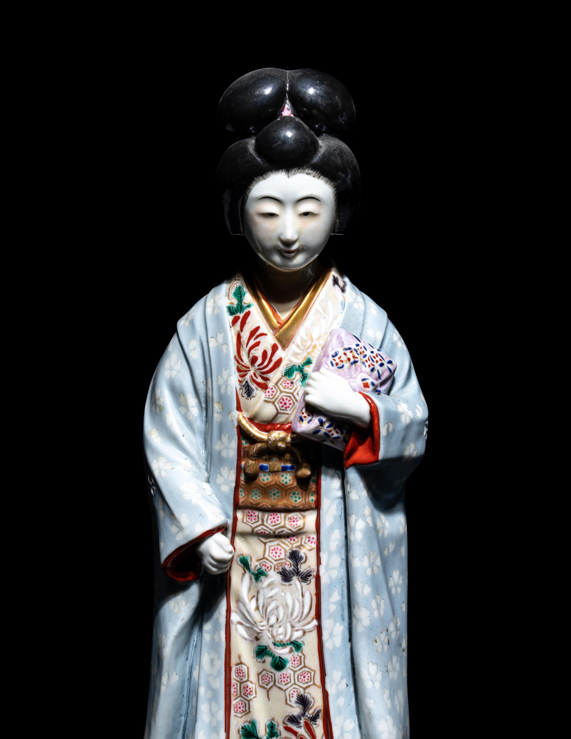 Two Japanese Porcelain Figures