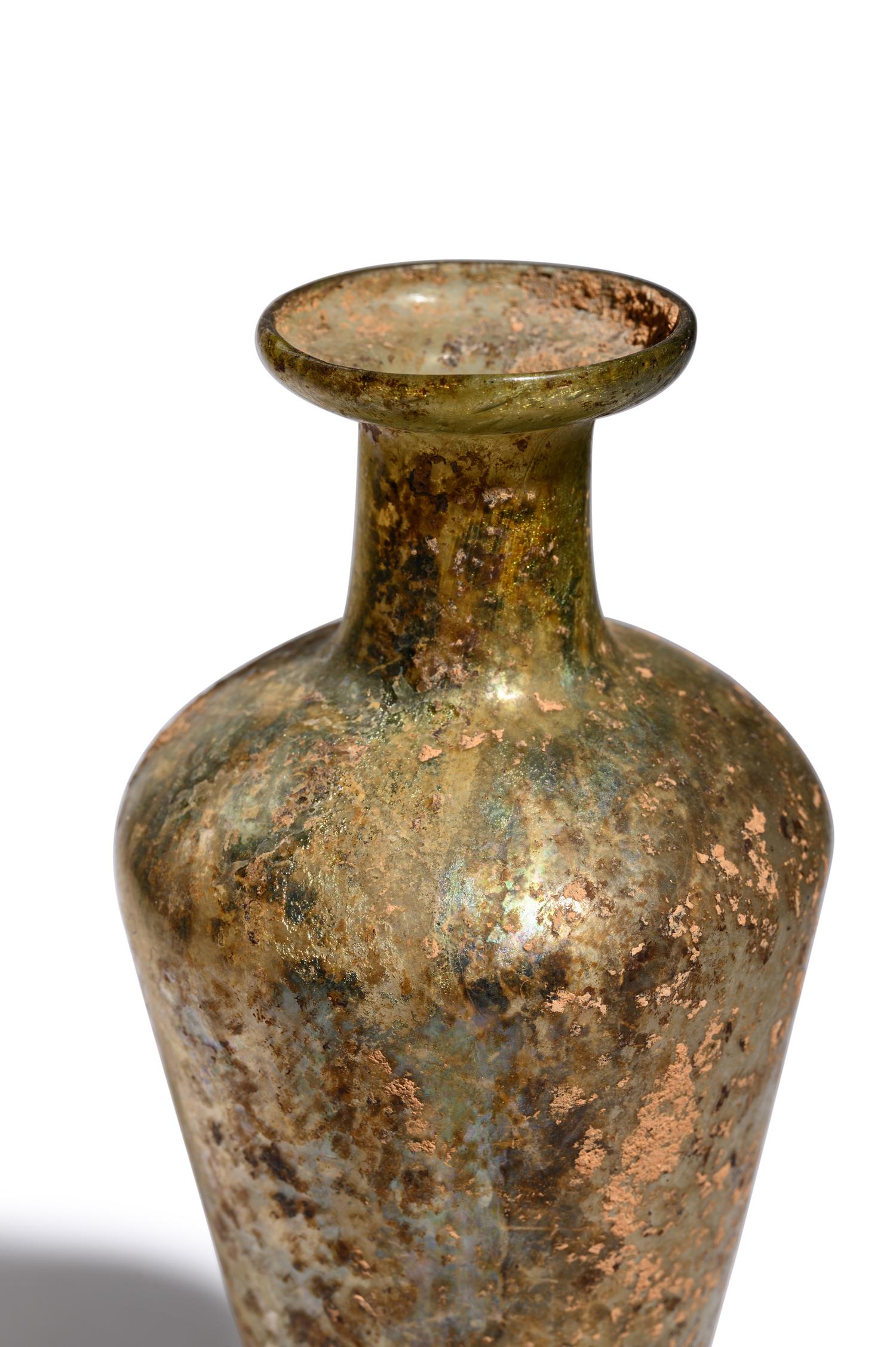 A Roman Glass Unguentarium