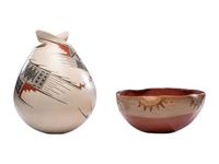 Mata Ortiz and Maricopa Pottery Jars