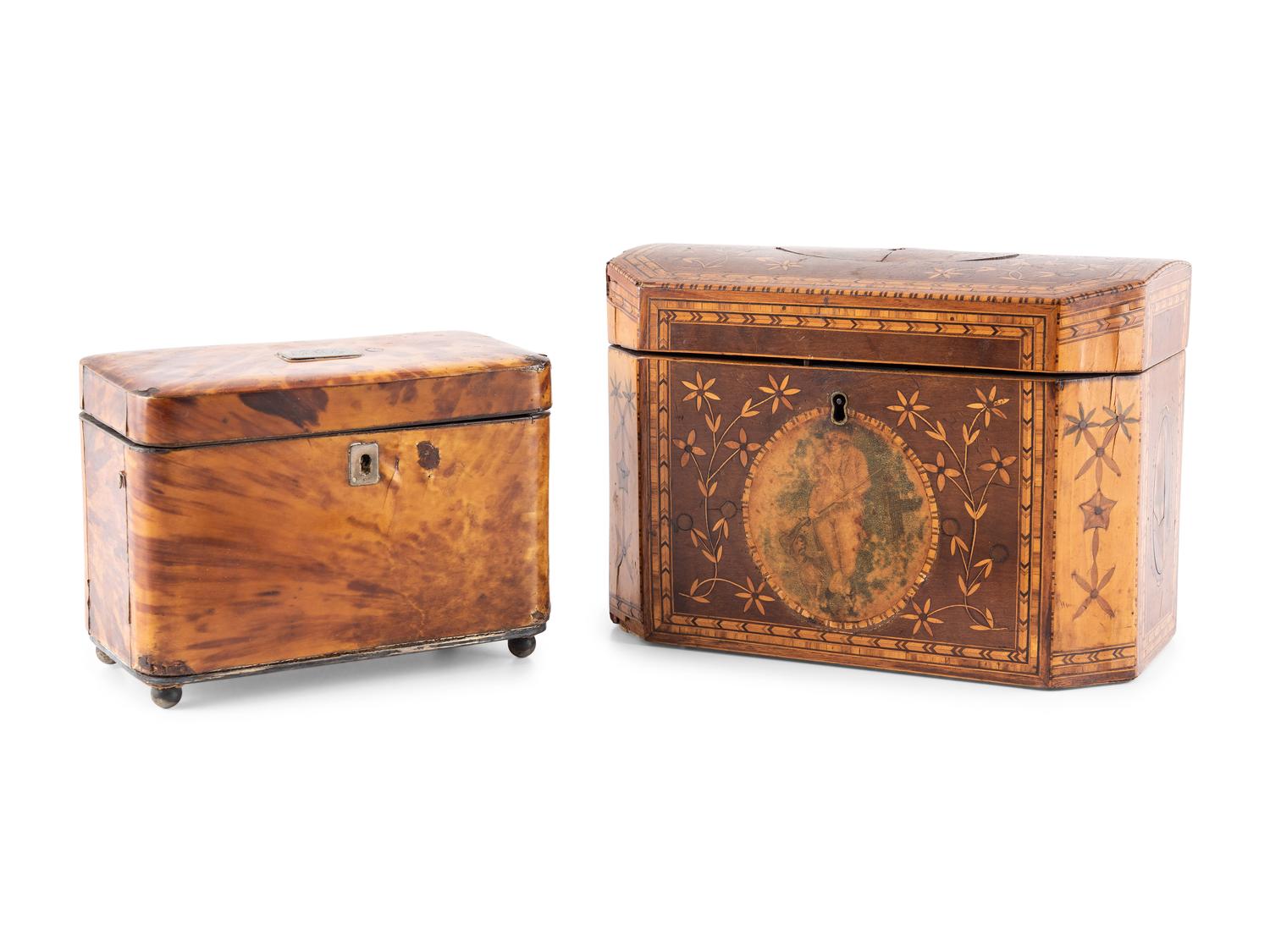 Two English Tea Caddies