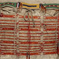 Sioux Quilled and Beaded Hide Possible Bag