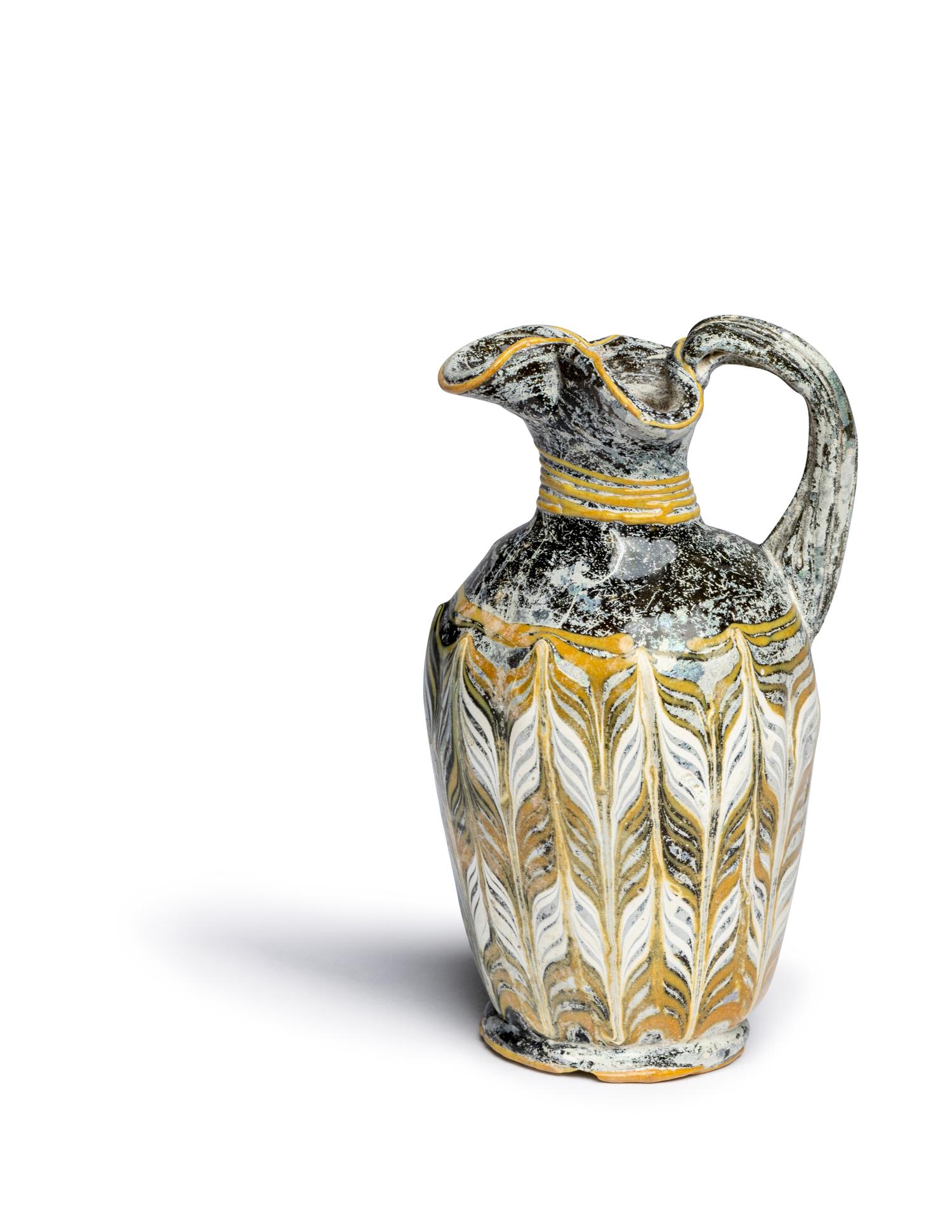 A Greek Core-Formed Glass Oinochoe