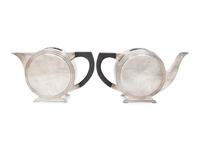 An English Silver Four-Piece Tea Service