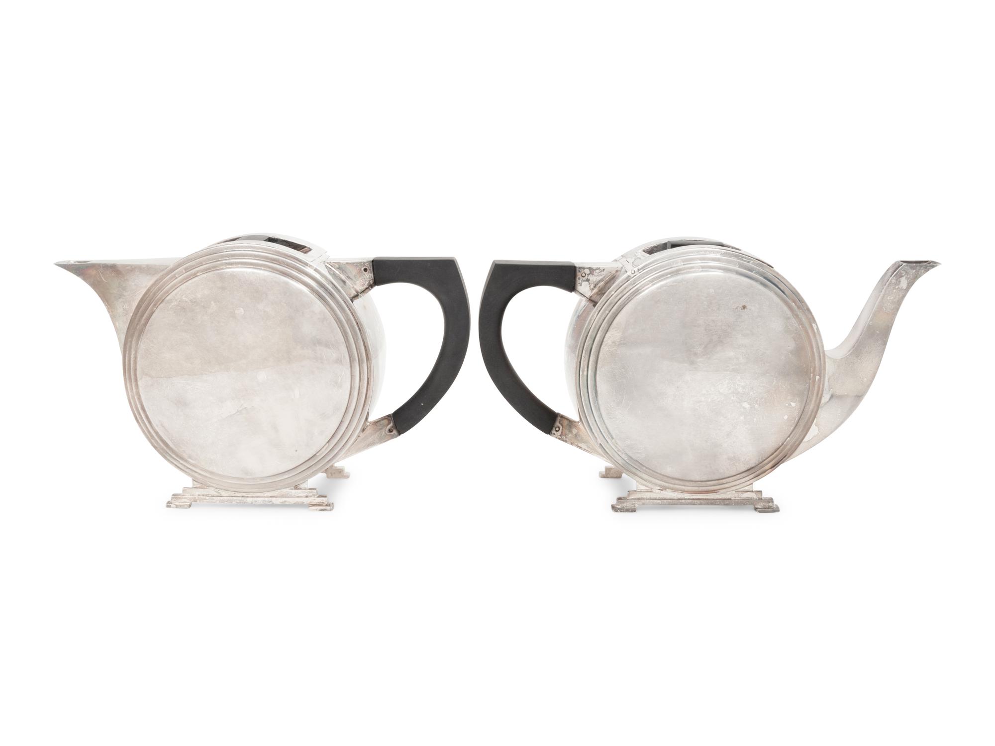 An English Silver Four-Piece Tea Service