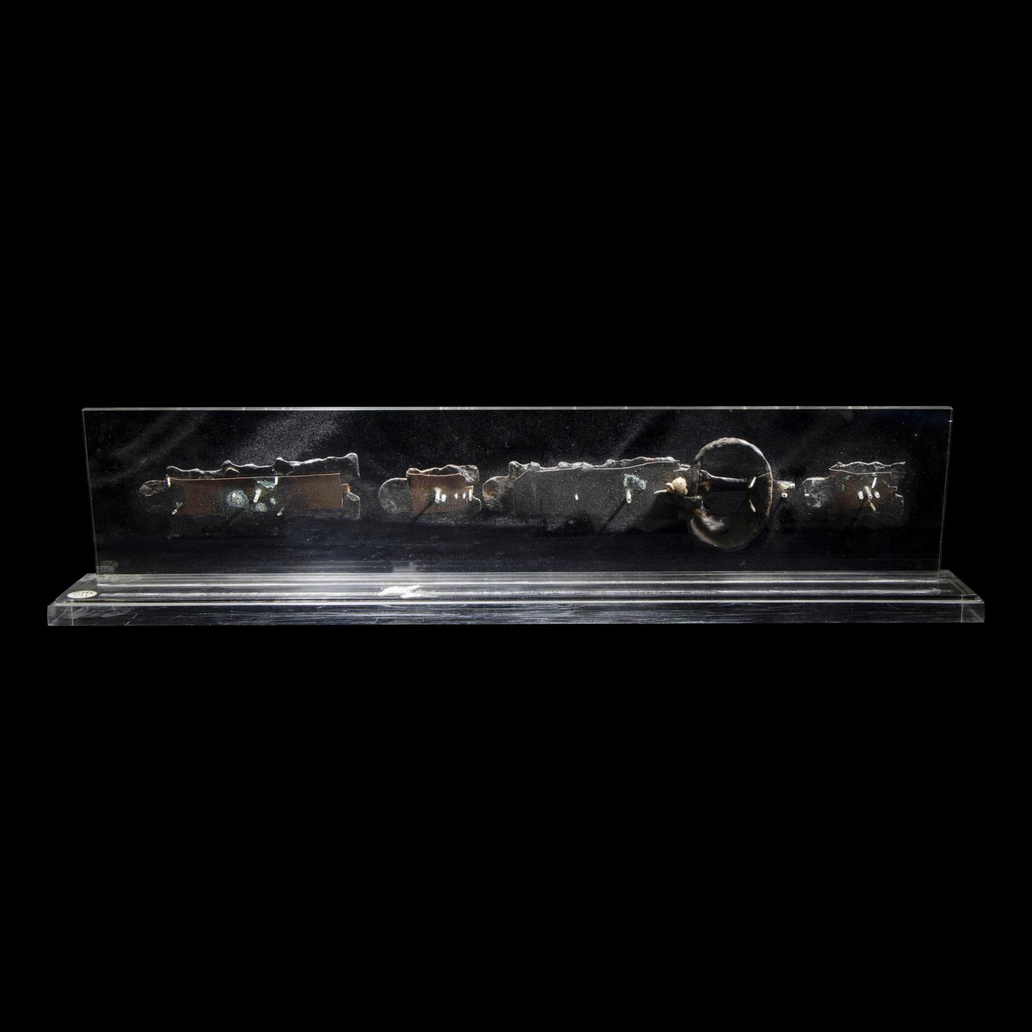 Five Migration Period Iron and Silver Belt Attachments