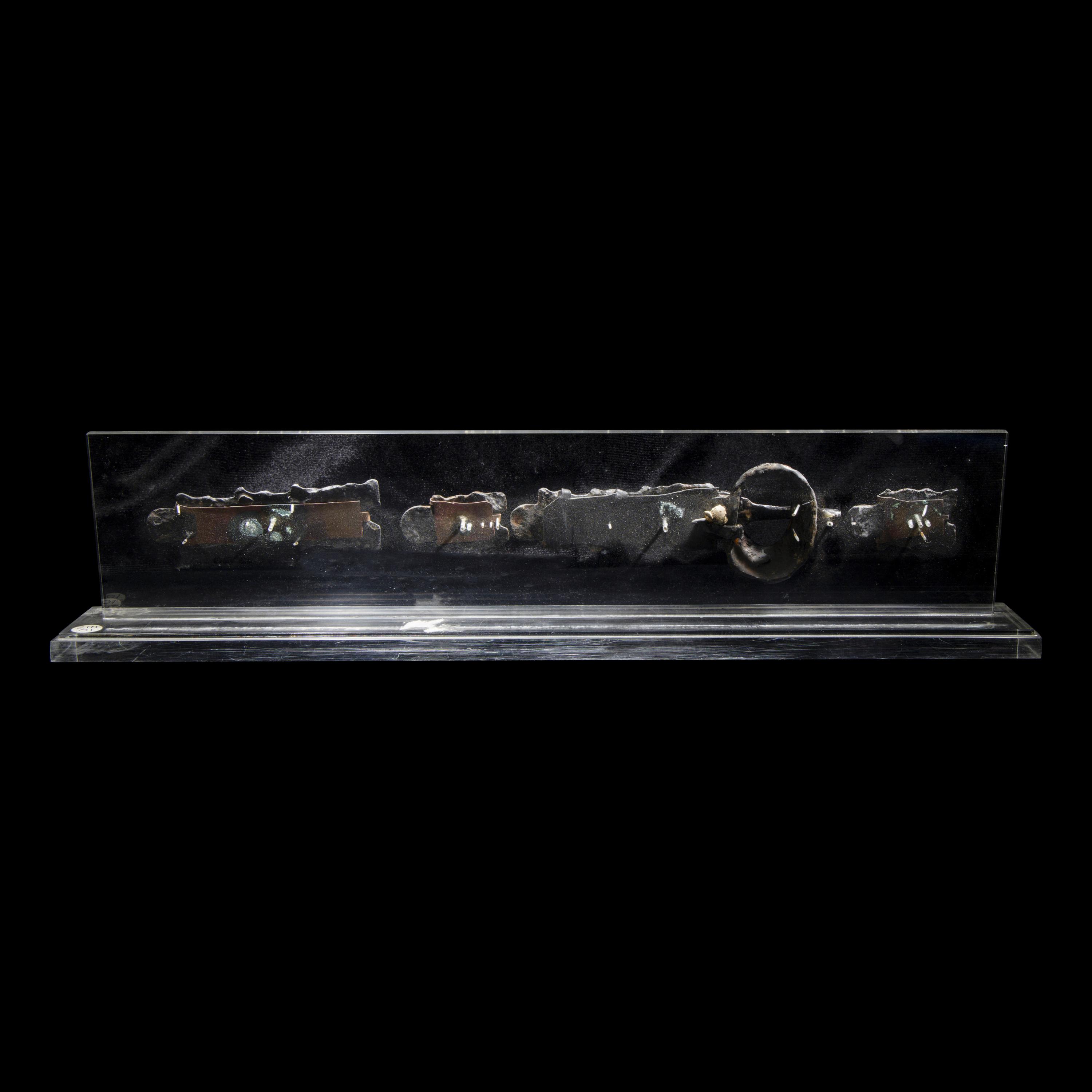 Five Migration Period Iron and Silver Belt Attachments