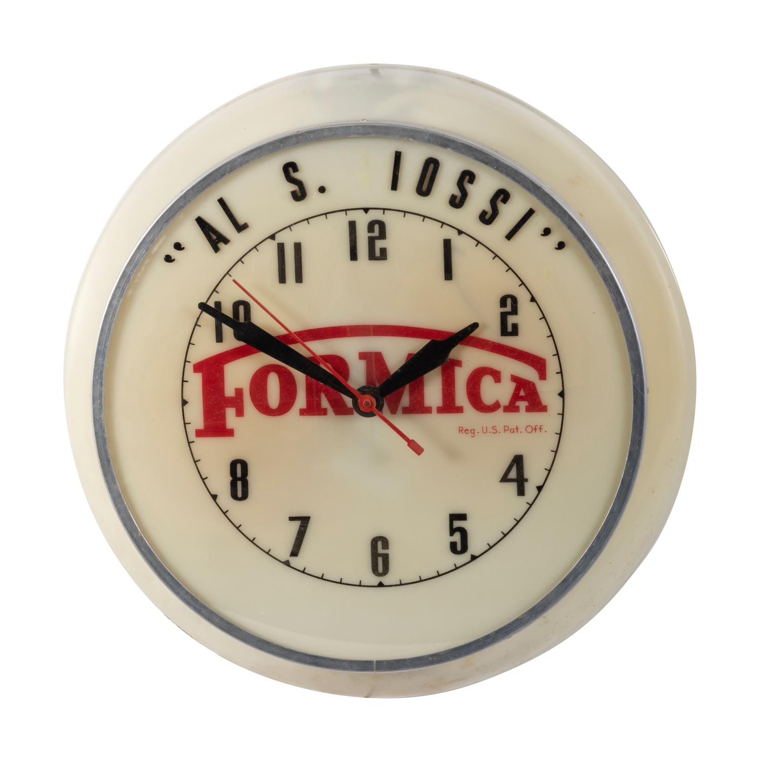 A Formica Dualite Advertising Clock