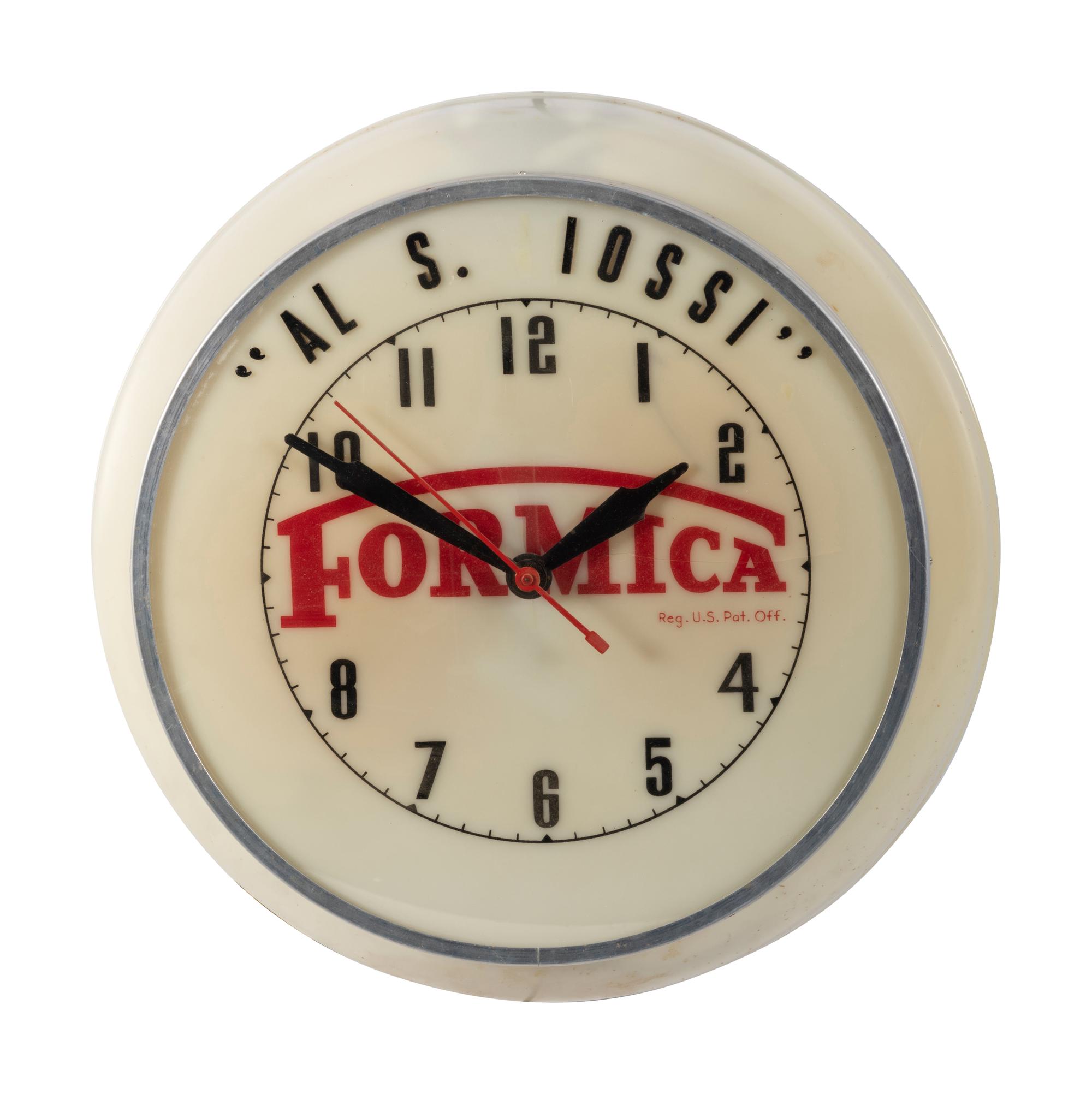 A Formica Dualite Advertising Clock