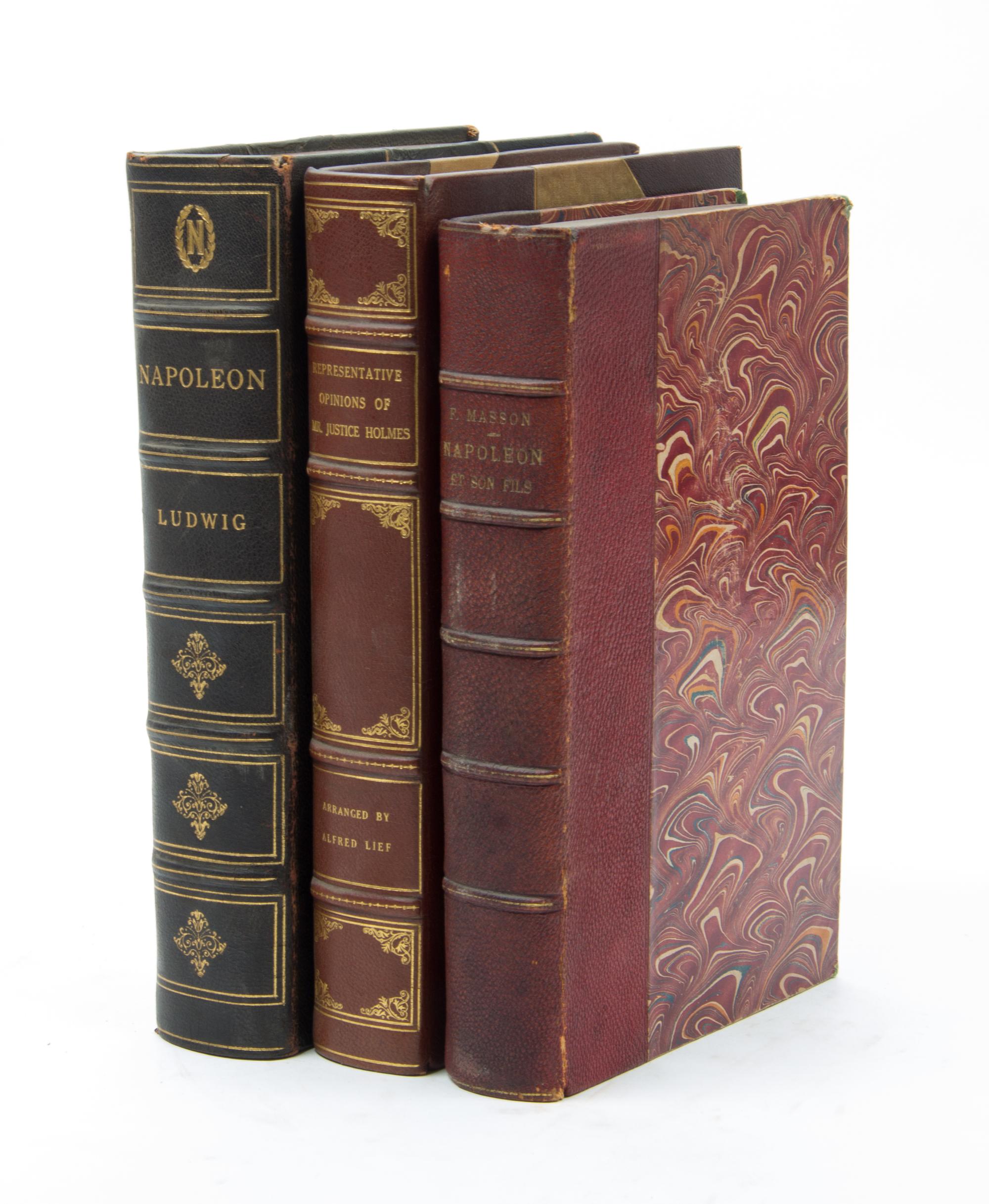 A Collection of Miscellaneous Leather Bound Books