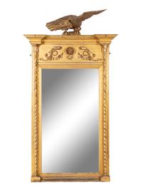 A Regency Giltwood Tabernacle Mirror