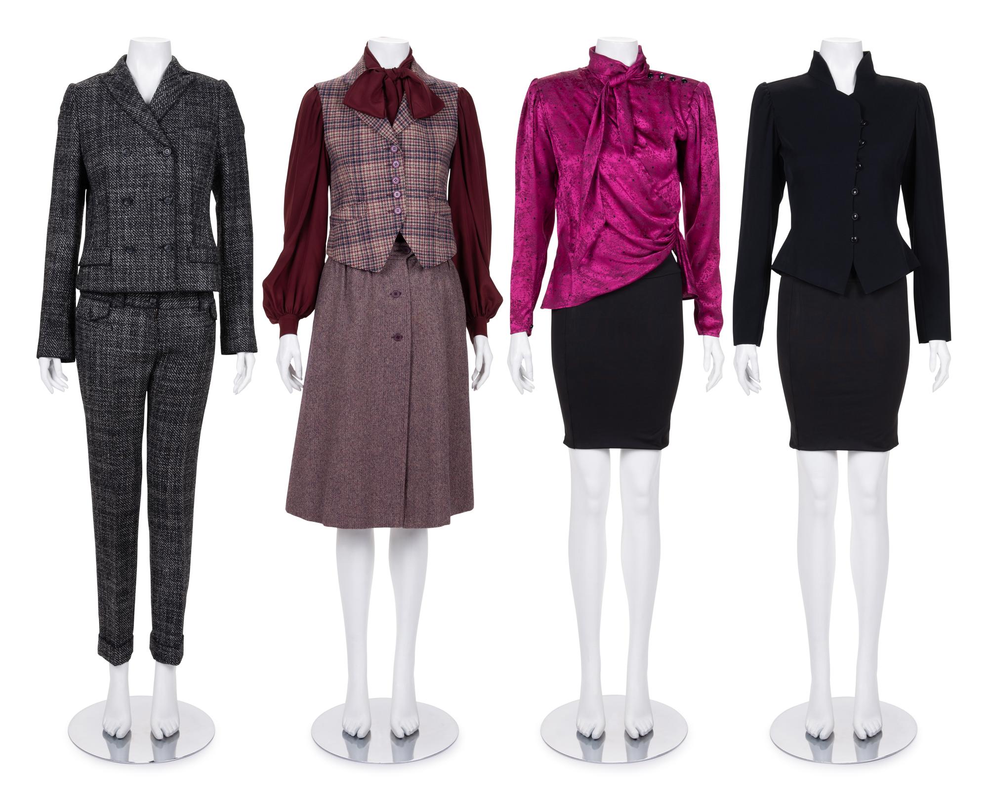 Seven Designer Separates Including: A Three Piece Patou Ensemble, One Ungaro Blouse and Jacket, and One Dolce & Gabbana Pant Suit, 1980-2000s