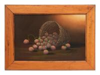 American School, 19th Century A Group of Four Fruit Still Lifes