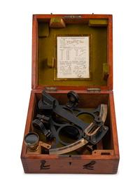 An English Patinated Bronze Sextant