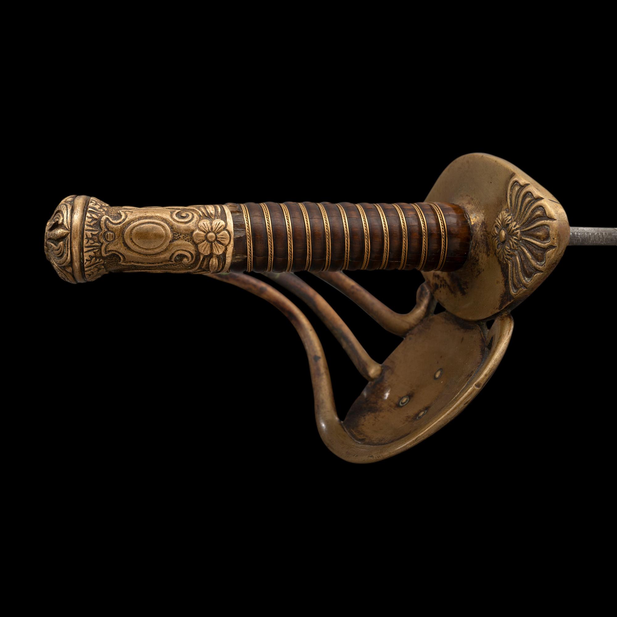 Cent Guard Style Presentation Sword of Capt. A.T. Farwell 179th NY Infantry, KIA at The Crater and the Sword Captured by Capt. J.B. Hughes, 11th AL Infantry
