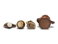 Four Glazed Ceramic Figures