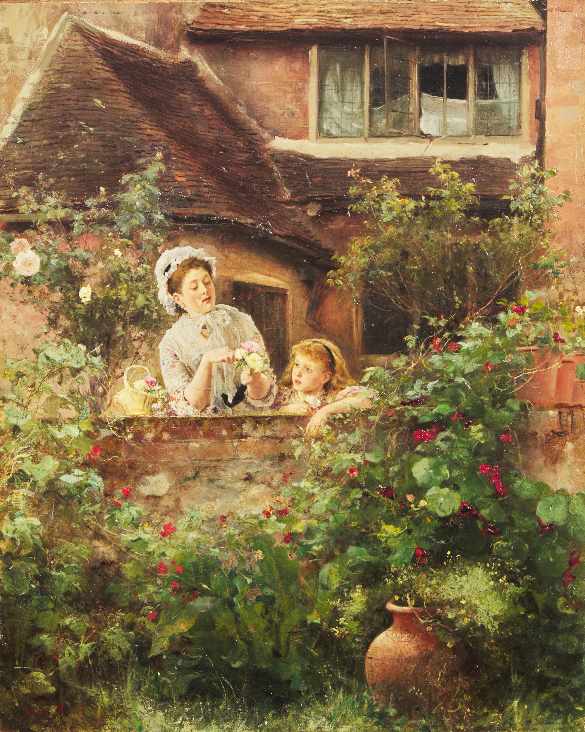 Mother and Child in a Garden, 1875