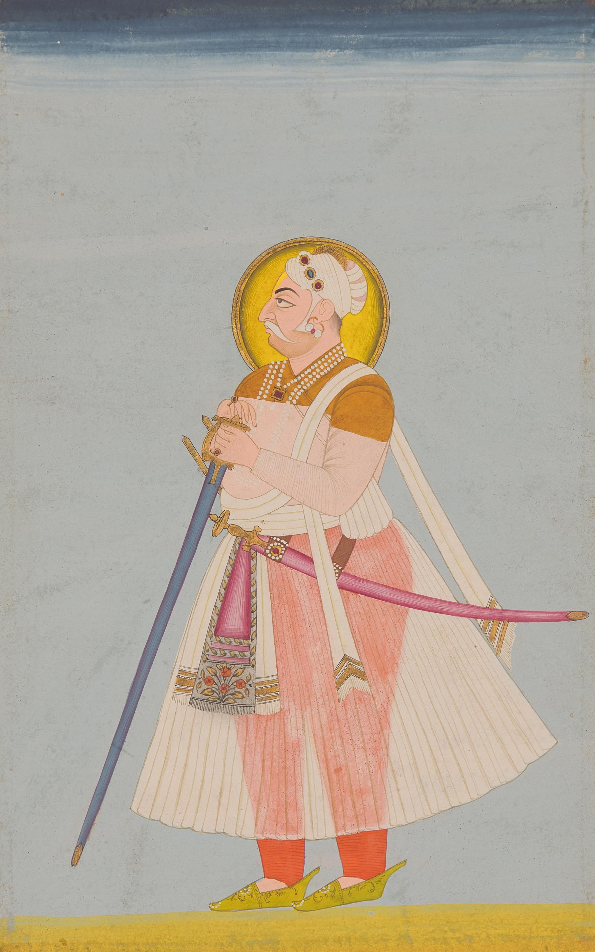 Four Indian Miniature Portraits — 印度細密畫一組四幅