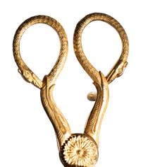 An Empire Gilt Bronze and Tortoiseshell Two-Light Candelabrum à Écran