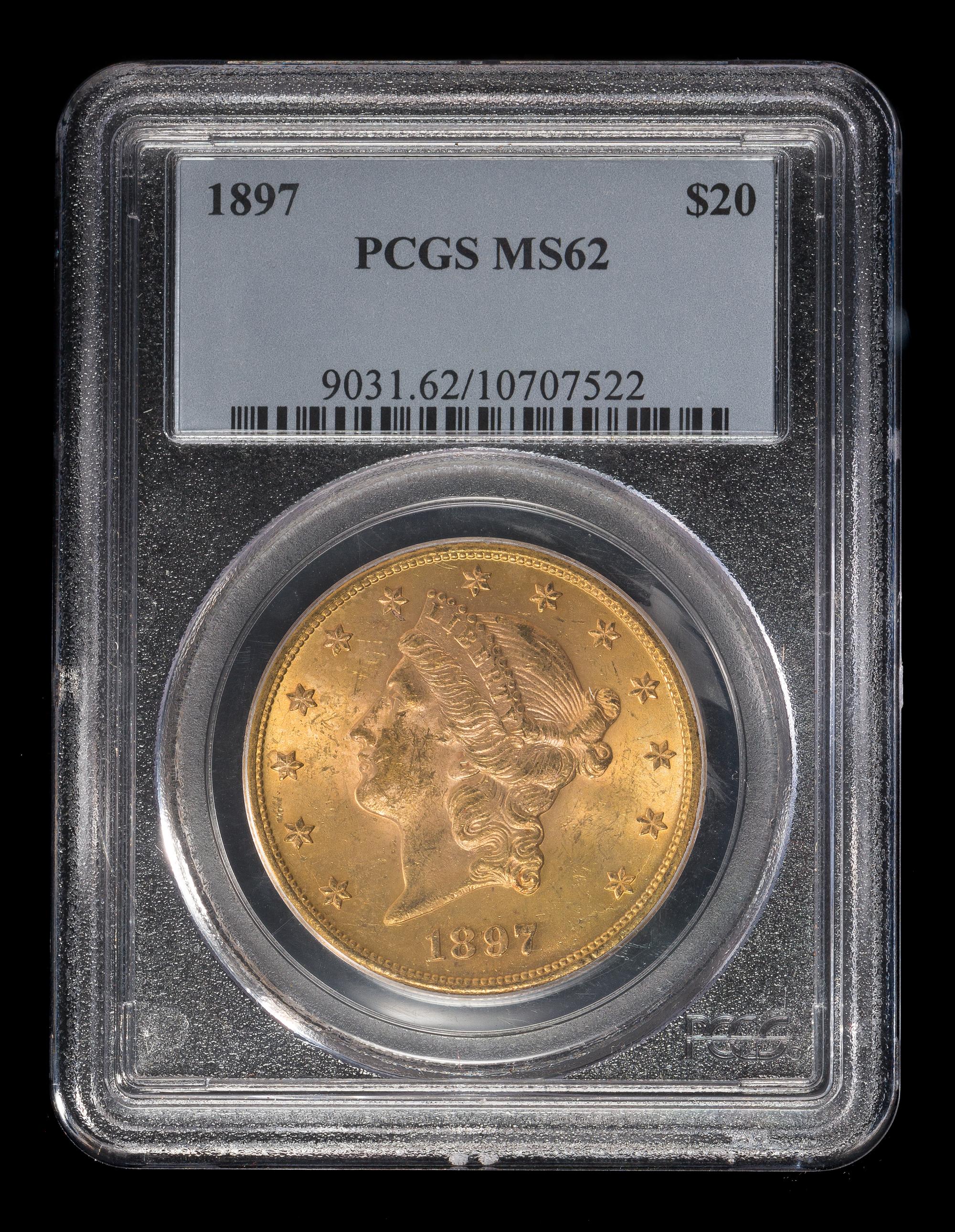 A United States 1897 Liberty Head $20 Gold Coin