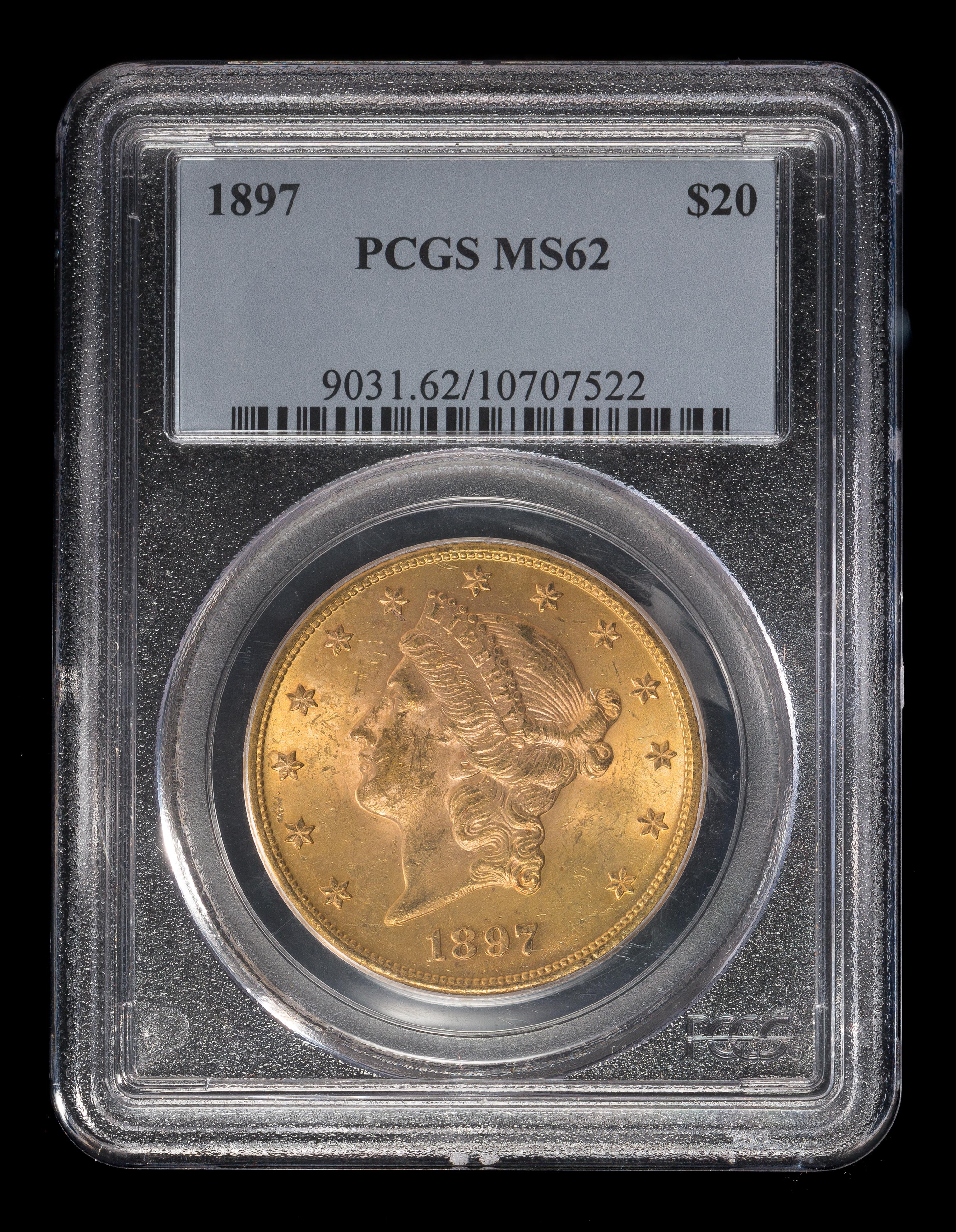 A United States 1897 Liberty Head $20 Gold Coin