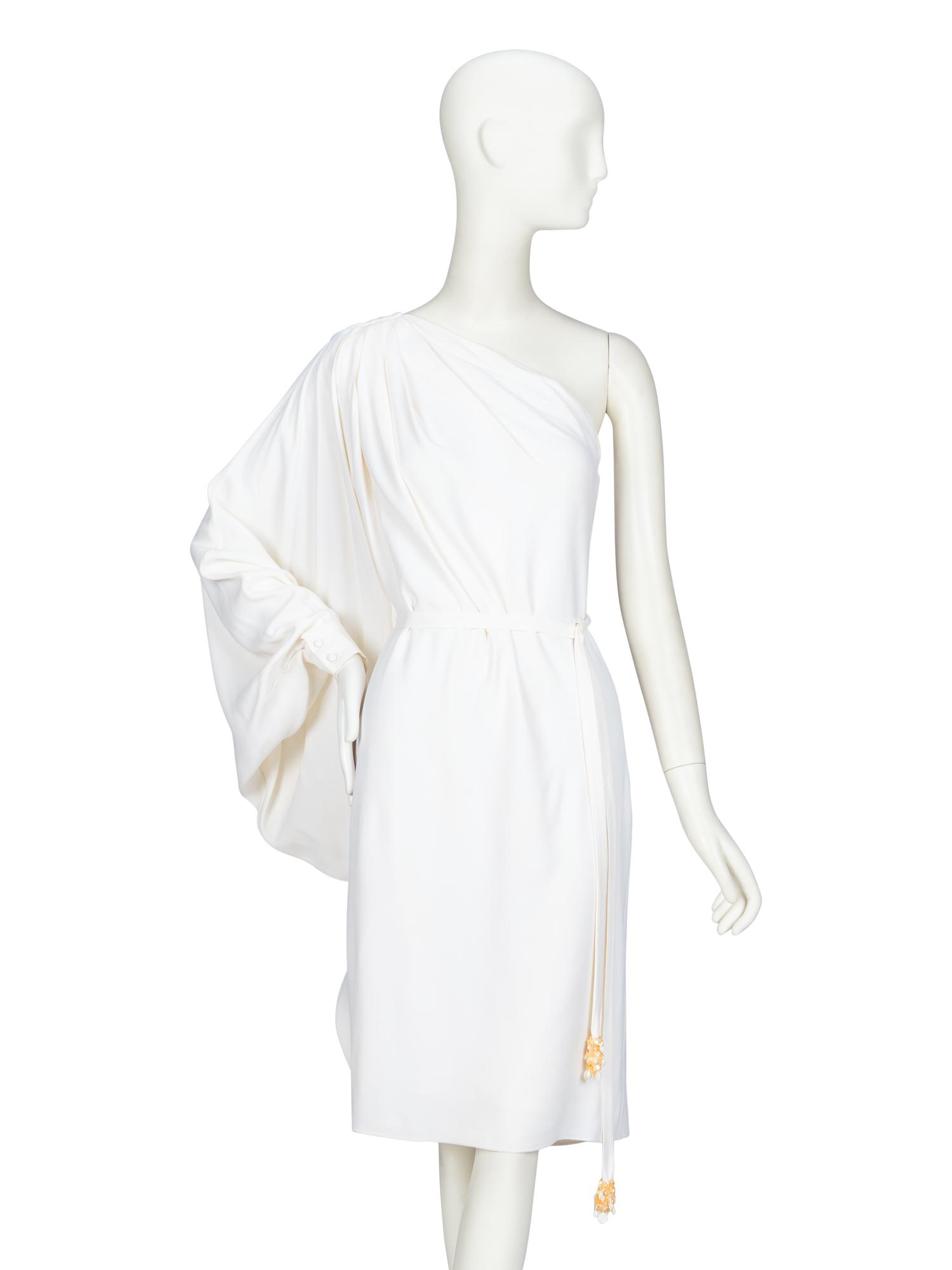 Christian Dior by John Galliano , Draped One-Sleeve Dress