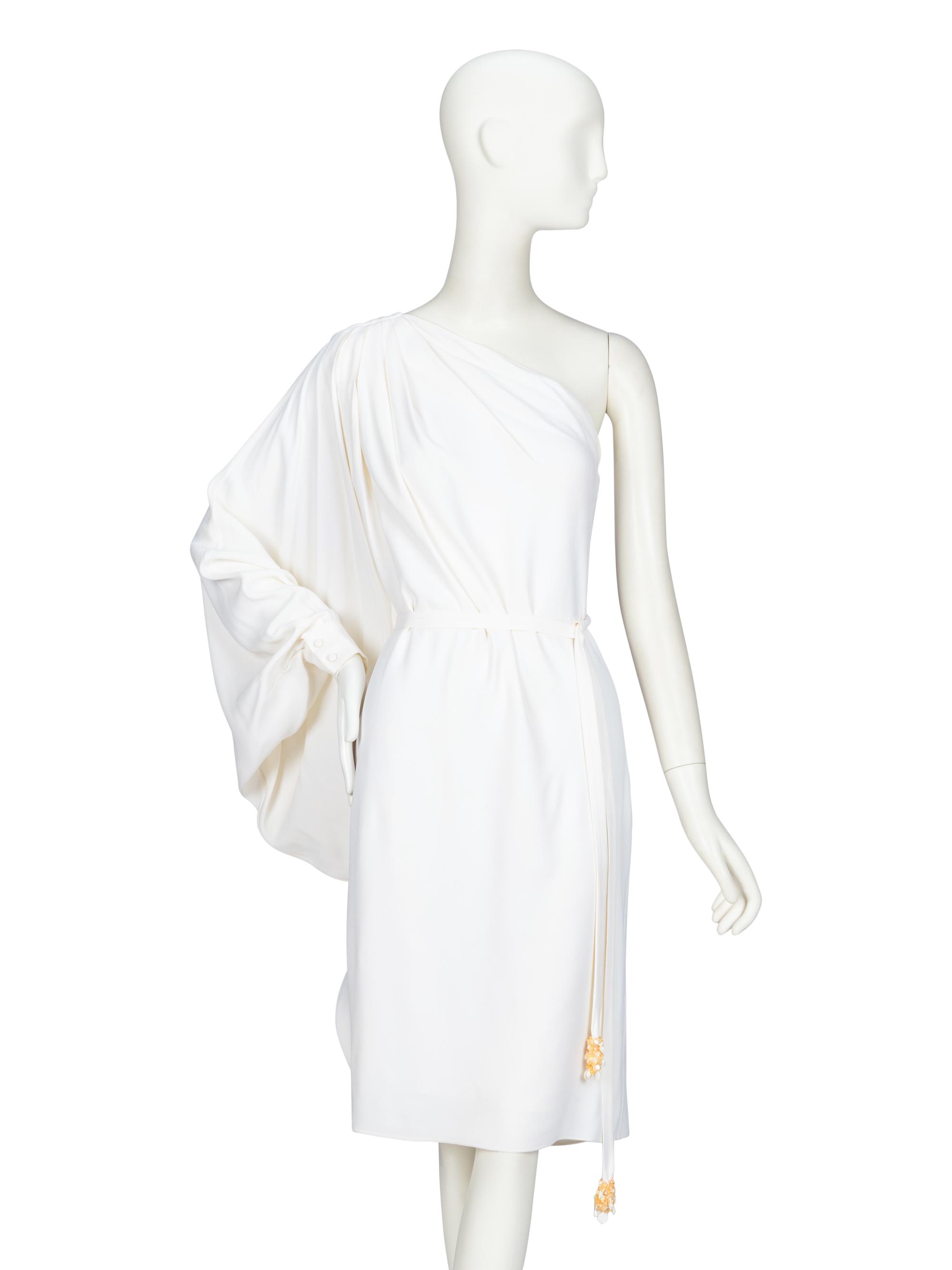 Christian Dior by John Galliano , Draped One-Sleeve Dress