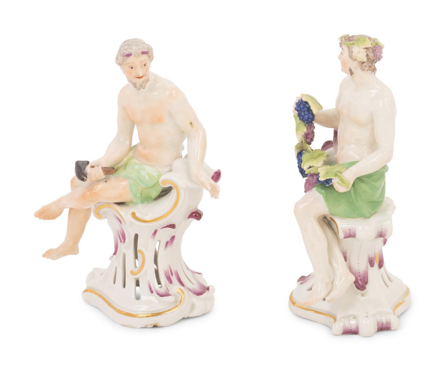 A Pair of Austrian Porcelain Figures