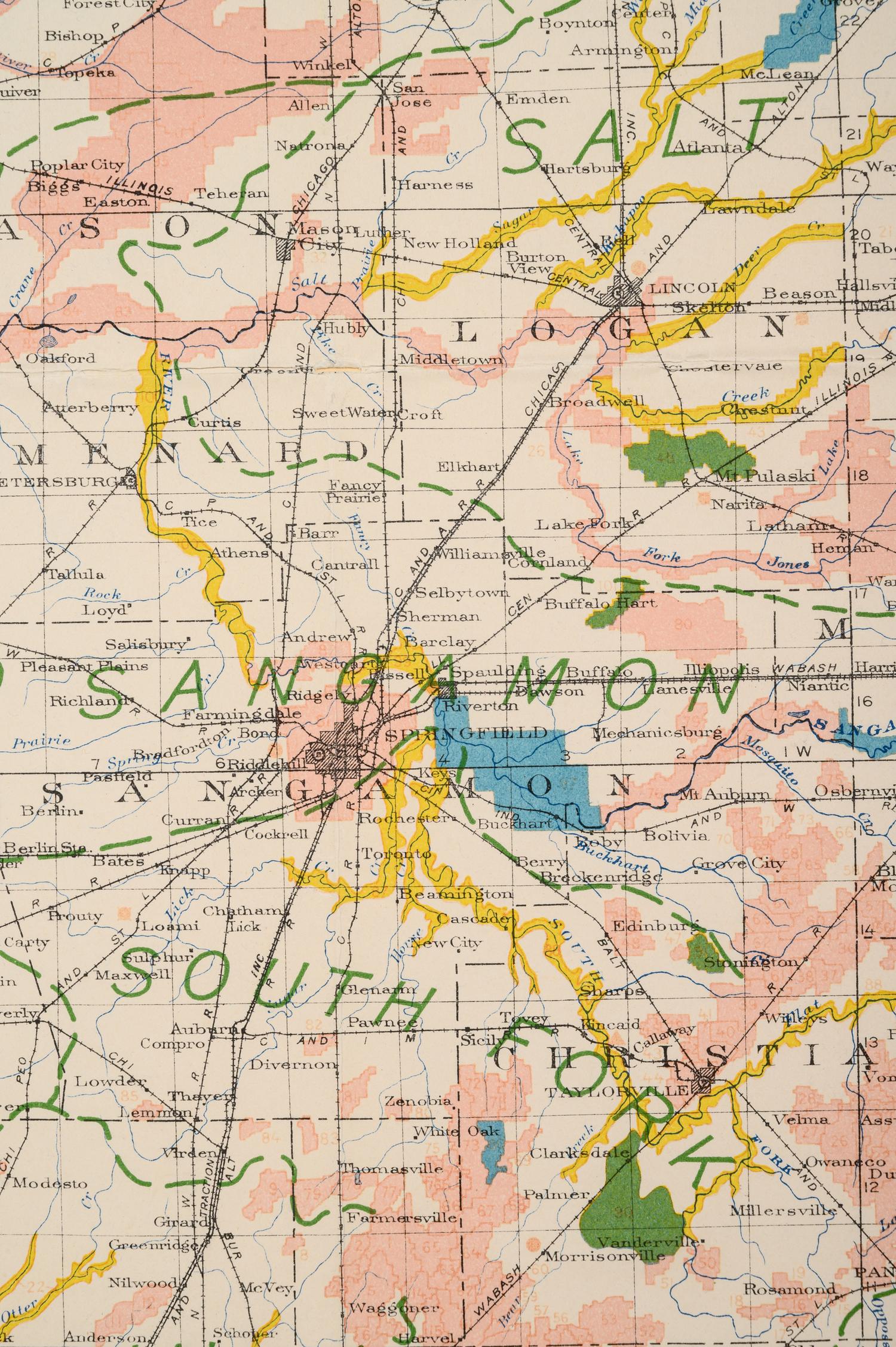 Drainage Reclamation Map of Illinois . [Springfield, IL?]: State of Illinois, State Geological Survey Division, 1928.