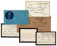 [FIRST LADY FREE FRANKS]. A group of autograph free franks by Ida Saxton McKinley (1847-1907) and Edith Kermit Carow Roosevelt (1861-1948), comprising: