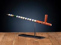 Sioux Beaded Pipe Stem, with Catlinite Pipe Bowl