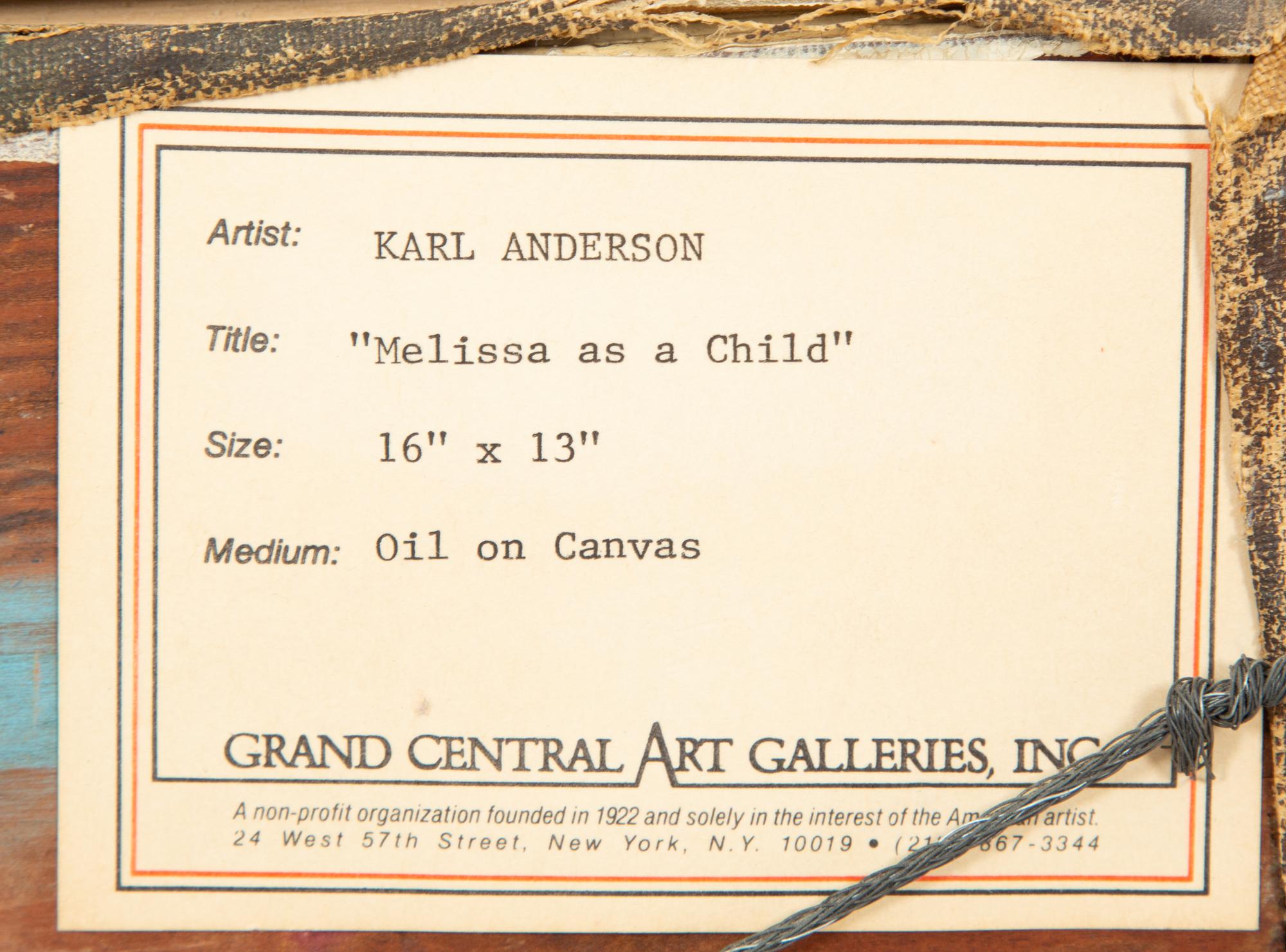 Melissa as a Child