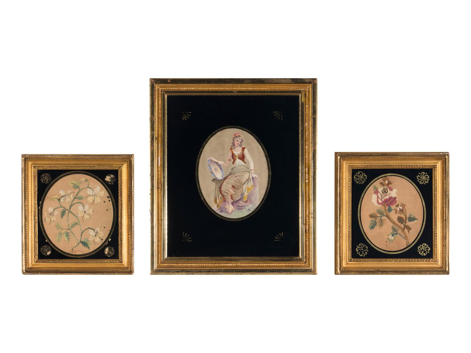 Three English Needlework Pictures